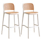 Scandinavian Stackable Bar Stool Plastic Armless Bar Stool for Living Room White 2 Piece Set Clearhalo 'Bar Furniture' 'Bar Stools' 'bar_stools' 'furn' 'furn_bar_stools' 'Furniture' 'Kitchen & Dining Furniture' 6022192