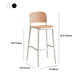 Scandinavian Stackable Bar Stool Plastic Armless Bar Stool for Living Room Clearhalo 'Bar Furniture' 'Bar Stools' 'bar_stools' 'furn' 'furn_bar_stools' 'Furniture' 'Kitchen & Dining Furniture' 6022198