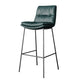Scandinavian Metal Barstool Faux Leather Counter Stool With Iron 4 Legs