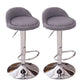 Modern Metal Barstool Faux Leather Upholstered Counter Stool in Matte Finish for Indoor