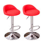 Modern Metal Barstool Faux Leather Upholstered Counter Stool in Matte Finish for Indoor