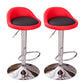 Modern Metal Barstool Faux Leather Upholstered Counter Stool in Matte Finish for Indoor