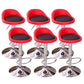 Modern Metal Barstool Faux Leather Upholstered Counter Stool in Matte Finish for Indoor