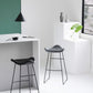 Tabouret de bar en cuir PU industriel tabouret arrière basse avec base en métal