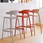 Scandinavian Plastic Barstool Low Back Counter Stool Footrest Furniture Clearhalo 'Bar Furniture' 'Bar Stools' 'bar_stools' 'furn' 'furn_bar_stools' 'Furniture' 'Kitchen & Dining Furniture' 6022502