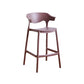 Scandinavian Plastic Barstool Low Back Counter Stool Footrest Furniture Coffee 1 Piece Counter Stool(26"H) Clearhalo 'Bar Furniture' 'Bar Stools' 'bar_stools' 'furn' 'furn_bar_stools' 'Furniture' 'Kitchen & Dining Furniture' 6022564