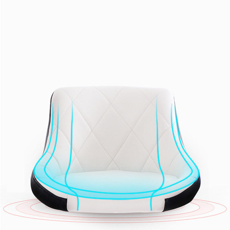 Sgabello da cuscino in pelle bassa in metallo in metallo scandinavo con base di ferro per bar