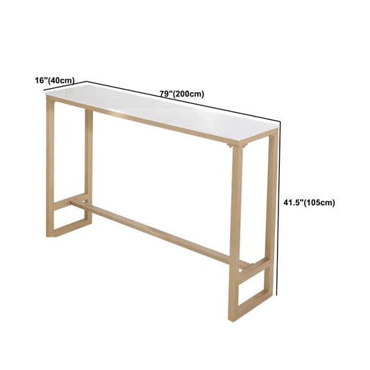 Tavolo da bar in stile glam tavolo da pranzo a barra di colore bianco per soggiorno