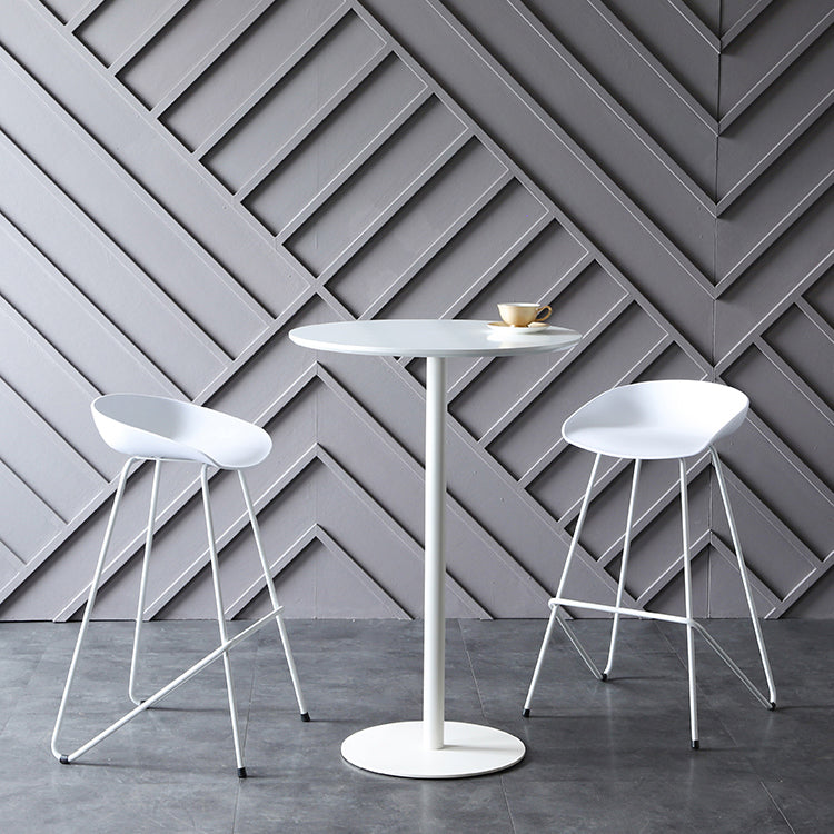 Tavolo da bar industriale in legno massello Tavolo da pranzo rotondo per cucina soggiorno