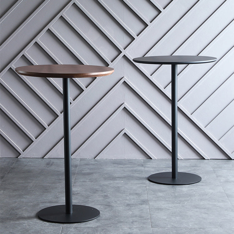 Tavolo da bar industriale in legno massello Tavolo da pranzo rotondo per cucina soggiorno