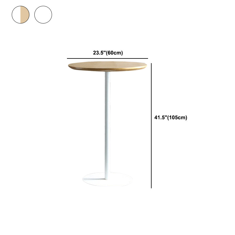 Tavolo da bar industriale in legno massello Tavolo da pranzo rotondo per cucina soggiorno