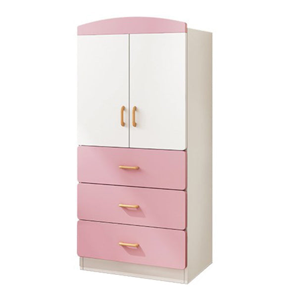 Contemporary Style Wooden Wardrobe White Colour Wardrobe Closet for Home 24"L x 16"W x 51"H 3 Clearhalo 'Armoires & Wardrobes' 'armoires_wardrobes' 'Bedroom Furniture' 'furn' 'furn_armoires_wardrobes' 'Furniture' 6023179