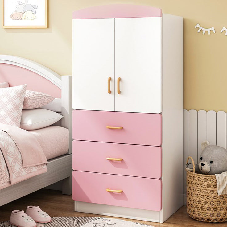 Contemporary Style Wooden Wardrobe White Colour Wardrobe Closet for Home Clearhalo 'Armoires & Wardrobes' 'armoires_wardrobes' 'Bedroom Furniture' 'furn' 'furn_armoires_wardrobes' 'Furniture' 6023180