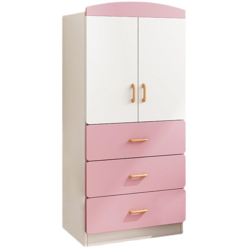 Contemporary Style Wooden Wardrobe White Colour Wardrobe Closet for Home Clearhalo 'Armoires & Wardrobes' 'armoires_wardrobes' 'Bedroom Furniture' 'furn' 'furn_armoires_wardrobes' 'Furniture' 6023189