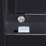 Metal Non-Hanging Armoire Modern Storage Cabinet with Hinged Doors Clearhalo 'Armoires & Wardrobes' 'armoires_wardrobes' 'Bedroom Furniture' 'furn' 'furn_armoires_wardrobes' 'Furniture' 6023213