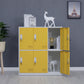 Metal Non-Hanging Armoire Modern Storage Cabinet with Hinged Doors Clearhalo 'Armoires & Wardrobes' 'armoires_wardrobes' 'Bedroom Furniture' 'furn' 'furn_armoires_wardrobes' 'Furniture' 6023219
