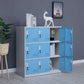 Metal Non-Hanging Armoire Modern Storage Cabinet with Hinged Doors Blue 9 Clearhalo 'Armoires & Wardrobes' 'armoires_wardrobes' 'Bedroom Furniture' 'furn' 'furn_armoires_wardrobes' 'Furniture' 6023220