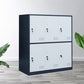 Modern Storage Cabinet with Hinged Doors Metal Non-Hanging Armoire for Bathroom