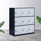 Modern Storage Cabinet with Hinged Doors Metal Non-Hanging Armoire for Bathroom
