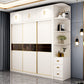 Contemporary Wooden Wardrobe White Wardrobe Closet with Sliding Door Clearhalo 'Armoires & Wardrobes' 'armoires_wardrobes' 'Bedroom Furniture' 'furn' 'furn_armoires_wardrobes' 'Furniture' 6023259