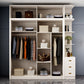 Contemporary Wooden Wardrobe White Wardrobe Closet with Sliding Door Clearhalo 'Armoires & Wardrobes' 'armoires_wardrobes' 'Bedroom Furniture' 'furn' 'furn_armoires_wardrobes' 'Furniture' 6023266
