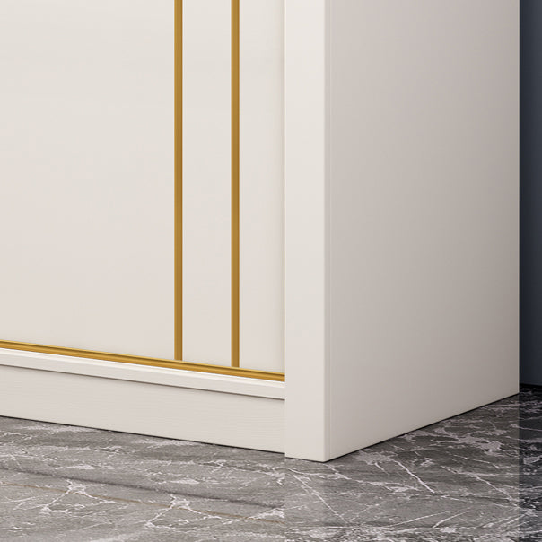 Contemporary Wooden Wardrobe White Wardrobe Closet with Sliding Door Clearhalo 'Armoires & Wardrobes' 'armoires_wardrobes' 'Bedroom Furniture' 'furn' 'furn_armoires_wardrobes' 'Furniture' 6023271