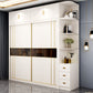 Contemporary Wooden Wardrobe White Wardrobe Closet with Sliding Door Clearhalo 'Armoires & Wardrobes' 'armoires_wardrobes' 'Bedroom Furniture' 'furn' 'furn_armoires_wardrobes' 'Furniture' 6023273