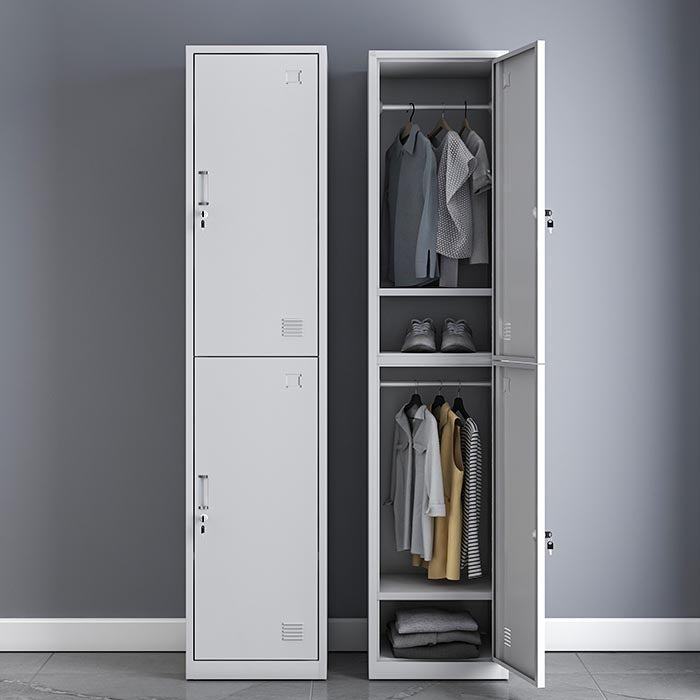 Armoire à charnière à charnière contemporaine Cabinet de garde-robe en acier pour la maison
