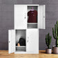 Contemporary White Wardrobe Cabinet Steel Wardrobe Armoire for Home