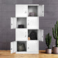 Contemporary White Wardrobe Cabinet Steel Wardrobe Armoire for Home