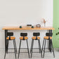 Modern 1/2/5 Pieces Wood Bar Table Set Rectangle Bar Table with High Stools for Kitchen Clearhalo 'Bar Furniture' 'furn' 'furn_home_bar_bar_sets' 'Furniture' 'Home Bars & Bar Sets' 'home_bar_bar_sets' 'Kitchen & Dining Furniture' 6023492