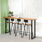 Modern 1/2/5 Pieces Wood Bar Table Set Rectangle Bar Table with High Stools for Kitchen Clearhalo 'Bar Furniture' 'furn' 'furn_home_bar_bar_sets' 'Furniture' 'Home Bars & Bar Sets' 'home_bar_bar_sets' 'Kitchen & Dining Furniture' 6023493