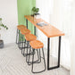 Modern 1/2/5 Pieces Wood Bar Table Set Rectangle Bar Table with High Stools for Kitchen Clearhalo 'Bar Furniture' 'furn' 'furn_home_bar_bar_sets' 'Furniture' 'Home Bars & Bar Sets' 'home_bar_bar_sets' 'Kitchen & Dining Furniture' 6023496