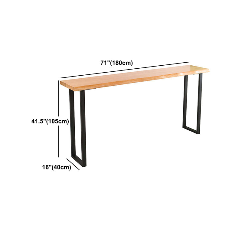 Modern 1/2/5 Pieces Wood Bar Table Set Rectangle Bar Table with High Stools for Kitchen Clearhalo 'Bar Furniture' 'furn' 'furn_home_bar_bar_sets' 'Furniture' 'Home Bars & Bar Sets' 'home_bar_bar_sets' 'Kitchen & Dining Furniture' 6023501