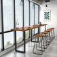 Industrial 1/2/5/6 Pieces Solid Wood Bar Table Set Rectangular Counter Set for Home Use Clearhalo 'Bar Furniture' 'furn' 'furn_home_bar_bar_sets' 'Furniture' 'Home Bars & Bar Sets' 'home_bar_bar_sets' 'Kitchen & Dining Furniture' 6023509