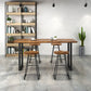 Industrial 1/2/5/6 Pieces Solid Wood Bar Table Set Rectangular Counter Set for Home Use 5 Pieces: Table, 4 Stools Clearhalo 'Bar Furniture' 'furn' 'furn_home_bar_bar_sets' 'Furniture' 'Home Bars & Bar Sets' 'home_bar_bar_sets' 'Kitchen & Dining Furniture' 6023512