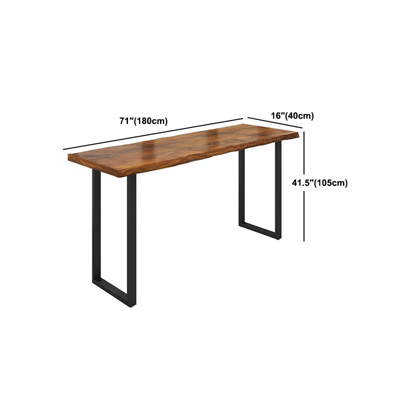 Industrial 1/2/5/6 Pieces Solid Wood Bar Table Set Rectangular Counter Set for Home Use Clearhalo 'Bar Furniture' 'furn' 'furn_home_bar_bar_sets' 'Furniture' 'Home Bars & Bar Sets' 'home_bar_bar_sets' 'Kitchen & Dining Furniture' 6023517