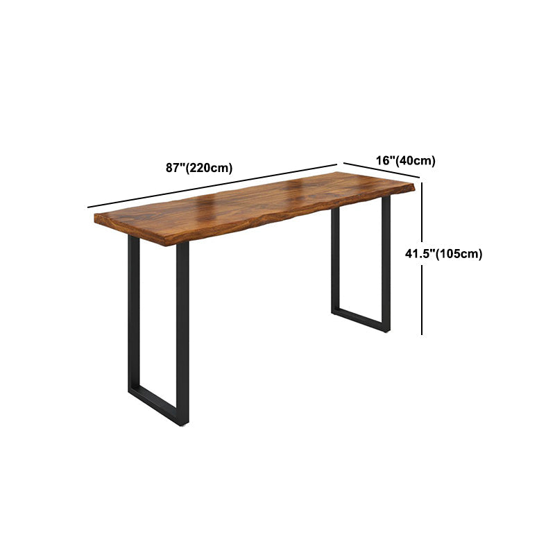 Industrial 1/2/5/6 Pieces Solid Wood Bar Table Set Rectangular Counter Set for Home Use Clearhalo 'Bar Furniture' 'furn' 'furn_home_bar_bar_sets' 'Furniture' 'Home Bars & Bar Sets' 'home_bar_bar_sets' 'Kitchen & Dining Furniture' 6023519