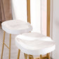 Juego de mesa de bar Glam con caballete, 1/2/3 piezas, altura de mostrador rectangular de madera, color blanco