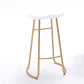 Juego de mesa de bar Glam con caballete, 1/2/3 piezas, altura de mostrador rectangular de madera, color blanco
