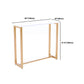 Juego de mesa de bar Glam con caballete, 1/2/3 piezas, altura de mostrador rectangular de madera, color blanco