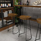 Industrial Wood Bar Set Wood 1/2/4/7/9 Pieces Rectangle Trestle Bistro Set in Natural Clearhalo 'Bar Furniture' 'furn' 'furn_home_bar_bar_sets' 'Furniture' 'Home Bars & Bar Sets' 'home_bar_bar_sets' 'Kitchen & Dining Furniture' 6023548