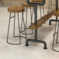 Industrial Wood Bar Set Wood 1/2/4/7/9 Pieces Rectangle Trestle Bistro Set in Natural Clearhalo 'Bar Furniture' 'furn' 'furn_home_bar_bar_sets' 'Furniture' 'Home Bars & Bar Sets' 'home_bar_bar_sets' 'Kitchen & Dining Furniture' 6023551