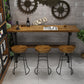 Industrial Wood Bar Set Wood 1/2/4/7/9 Pieces Rectangle Trestle Bistro Set in Natural Clearhalo 'Bar Furniture' 'furn' 'furn_home_bar_bar_sets' 'Furniture' 'Home Bars & Bar Sets' 'home_bar_bar_sets' 'Kitchen & Dining Furniture' 6023553