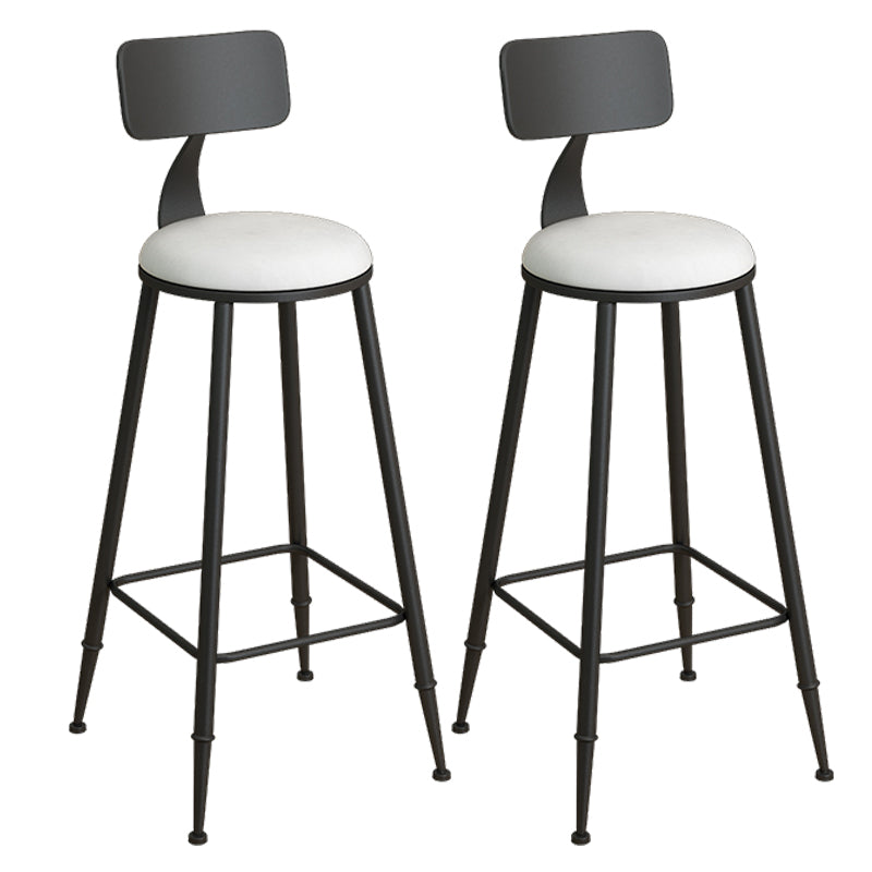 Modern Stone White Counter Set 1/2/3 Pieces Rectangle Storage Table and Stool Set White 30"H Stools (Set of 2) Clearhalo 'Bar Furniture' 'furn' 'furn_home_bar_bar_sets' 'Furniture' 'Home Bars & Bar Sets' 'home_bar_bar_sets' 'Kitchen & Dining Furniture' 6023565