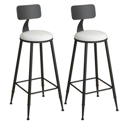 Modern Stone White Counter Set 1/2/3 Pieces Rectangle Storage Table and Stool Set White 30"H Stools (Set of 2) Clearhalo 'Bar Furniture' 'furn' 'furn_home_bar_bar_sets' 'Furniture' 'Home Bars & Bar Sets' 'home_bar_bar_sets' 'Kitchen & Dining Furniture' 6023565