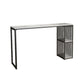 Modern Stone White Counter Set 1/2/3 Pieces Rectangle Storage Table and Stool Set Clearhalo 'Bar Furniture' 'furn' 'furn_home_bar_bar_sets' 'Furniture' 'Home Bars & Bar Sets' 'home_bar_bar_sets' 'Kitchen & Dining Furniture' 6023569
