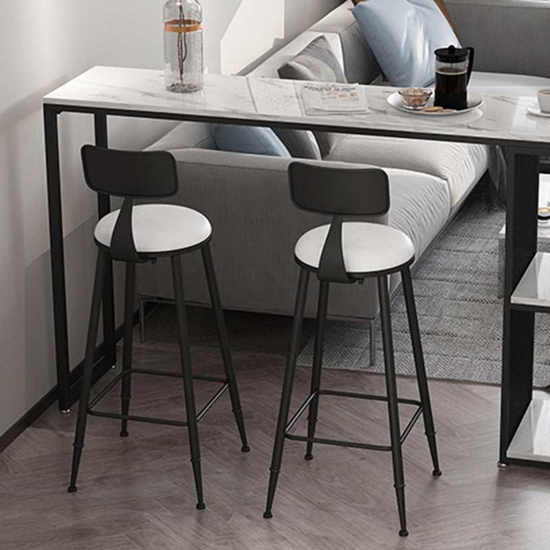 Modern Stone White Counter Set 1/2/3 Pieces Rectangle Storage Table and Stool Set Clearhalo 'Bar Furniture' 'furn' 'furn_home_bar_bar_sets' 'Furniture' 'Home Bars & Bar Sets' 'home_bar_bar_sets' 'Kitchen & Dining Furniture' 6023571