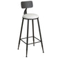 Modern Stone White Counter Set 1/2/3 Pieces Rectangle Storage Table and Stool Set Clearhalo 'Bar Furniture' 'furn' 'furn_home_bar_bar_sets' 'Furniture' 'Home Bars & Bar Sets' 'home_bar_bar_sets' 'Kitchen & Dining Furniture' 6023574