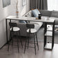 Modern Stone White Counter Set 1/2/3 Pieces Rectangle Storage Table and Stool Set Clearhalo 'Bar Furniture' 'furn' 'furn_home_bar_bar_sets' 'Furniture' 'Home Bars & Bar Sets' 'home_bar_bar_sets' 'Kitchen & Dining Furniture' 6023575